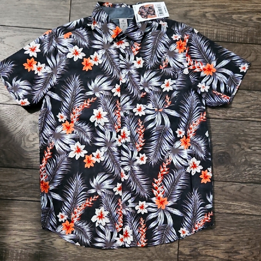 Hurley Tropical Floral Men's Shirt Small
